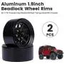 YU-NIYUT 2pcs/Set 1.9inch Metal Beadlock Wheel Rims Kit RC Car Spare Parts Accessories for 1/10 Hsp RC Crawler Buggy Car YU-NIYUT 2pcs/Set 1.9inch Metal Beadlock Wheel Rims Kit RC Car Spare Parts Accessories for 1/10 Hsp RC Crawler Buggy Car