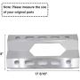 Hisencn Repair Parts for Costco Kirkland 720-0108, Nexgrill 720-0011, 720-0047-U Gas Grills, Replacement Stainless Steel Burner Tube, Heat Plate Tent, Temp Gauge Heat Indicator 22551, NGB1, NGSHP3