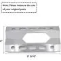 Hisencn Repair Parts for Costco Kirkland 720-0108, Nexgrill 720-0011, 720-0047-U Gas Grills, Replacement Stainless Steel Burner Tube, Heat Plate Tent, Temp Gauge Heat Indicator 22551, NGB1, NGSHP3
