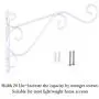 Sumnacon Metal Plant Hanging Bracket Hook - 1 Pcs 12'' Sturdy Wall Plant Hangers Indoor Outdoor Bracket for Hanging Bird Feeders,Lanterns,Planters,Wind Chimes,Ornaments with Screws(White) Sumnacon Metal Plant Hanging Bracket Hook - 1 Pcs 12'' Sturdy Wall Plant Hangers Indoor Outdoor Bracket for Hanging Bird Feeders,Lanterns,Planters,Wind Chimes,Ornaments with Screws(White)
