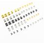 MebuZip 55 Pieces #3 and #5 Zipper Bottom Stops and Top Stops Zipper Stops in Gold, Silver and Gunmetal MebuZip 55 Pieces #3 and #5 Zipper Bottom Stops and Top Stops Zipper Stops in Gold, Silver and Gunmetal