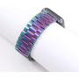 Miniseas Band Compatible with Apple Watch Band 38mm 42mm Stainless Steel Wristband Metal Buckle Clasp Strap Replacement Bracelet for iWatch Series 5/4/3/2/1 40mm 44mm (Colorful, 38MM-40MM)