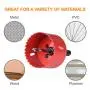 Bi-Metal Hole Saw Kit, SUNGATOR 18-Piece General Purpose 3/4& to 2-1/2& Set with Case. Durable High Speed Steel (HSS). Fast Cut Clean, Smooth and Precise Holes Through Metal, Wood, Plastic, Drywall.