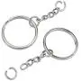 KINGFOREST 200PCS Split Key Ring with Chain 1 inch and Jump Rings,Split Key Ring with Chain Silver Color Metal Split Key Chain Ring Parts with Open Jump Ring and Connector. KINGFOREST 200PCS Split Key Ring with Chain 1 inch and Jump Rings,Split Key Ring with Chain Silver Color Metal Split Key Chain Ring Parts with Open Jump Ring and Connector.