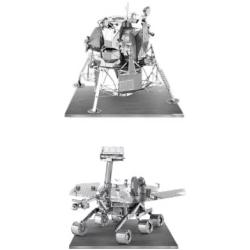 Metal Earth 3D Laser Models Spacecraft Set of 2 - Mars Rover, Apollo Lunar Module