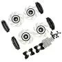 LAFEINA 4 PCS/Set Metal Front Rear Brake Discs Kit with Calipers for 1/10 Traxxas TRX4 TRX6 RC Crawler Car Upgrade Parts Accessories (Black) LAFEINA 4 PCS/Set Metal Front Rear Brake Discs Kit with Calipers for 1/10 Traxxas TRX4 TRX6 RC Crawler Car Upgrade Parts Accessories (Black)