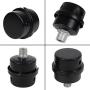 BBT Air Compressor Intake Filter, 2 Pcs 16mm Thread Metal oil-less Air Compressor Air Filter Silencer Noise Muffler (3/8 PT 16mm) (2 Pcs)