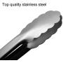 Lyxa SR Set of 9-inch and 12-inch Stainless Steel Kitchen Tongs with Locking, Metal Cooking Tongs with Non-Slip Grip,Perfect for Grilling, Barbecue (BBQ) and More (9'' & 12'')