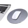 Round Mouse Pad LoiStu Round Aluminum Alloy Mouse Pad Winter and Summer Dual-Use Waterproof Antiski Matte Metal / High-Grade PU Leather Mouse Pad (Gray)