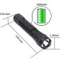 Feyachi FL11-MB Tactical Flashlight 1200 Lumen Matte Black LED Weapon Light with Picatinny Mount, Rechargeable Batteries and Pressure Switch Included