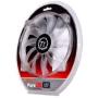 Thermaltake 200mm Pure 20 Series Blue LED Quiet High Airflow High Performance Easy to Install Case Fan CL-F016-PL20BU-A, Clear w Blue LED