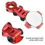 Dilwe 2Pcs RC Car Magnetic Body Post Mount, Metal Magnetic Stealth Body Post Mount for Traxxas/HSP/Redcat/Tamiya/Axial SCX10/D90/HPI RC Car(Red)