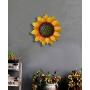 GIFTME 5 Metal Sunflower Wall Art Decor (12 Inch Yellow)