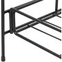 Yaheetech 2 Tier Metal Plant Stand for Outdoor/Indoor, Plant Display Rack Flower Pot Stand Shelf for Home Garden Backyard Patio, Home Storage Organizer Rack Black，33.5 x 13.4 x 31.9 inch