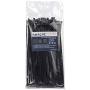 Hmrope 100pcs Cable Zip Ties Heavy Duty 8 Inch, Premium Plastic Wire Ties with 50 Pounds Tensile Strength, Self-Locking Black Nylon Tie Wraps for Indoor and Outdoor