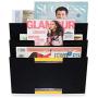 Wallniture Lisbon Wall File Holder Organizer for Office Organization and Storage, 3-Tier Mail and Magazine Holder Metal Black