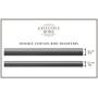 Exclusive Home Curtains Topper Double Curtain Rod and Finial Set, 66''-120'', Gunmetal