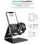 Apple Watch Stand, OMOTON 2 in 1 Universal Desktop Stand Holder for iPhone and Apple Watch Series 6/5/4/3/2/1 and Apple Watch SE (Both 38mm/40mm/42mm/44mm) (Black)