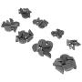 80Pcs Metal Woodruff Key Set Assortment 8 Size Metric