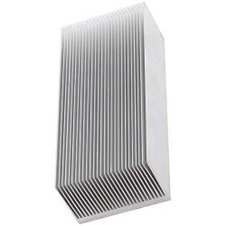 tatoko Aluminum Heat Radiator Heatsink Cooling Fan 150mm(L) x69mm(W) x36mm(H) Silver Tone