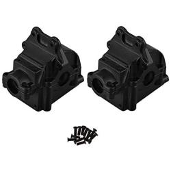 SONPP 2Pcs Metal Wave Box Gear Box Upper and Lower Cover 144001-1254 for 1/14 144001 RC Car Spare Parts,Black