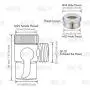 KES BRASS Sink Valve Diverter Faucet Splitter for Kitchen or Bathroom Sink Faucet Replacement Part Faucet to Hose Adapter M22 X M24, Polished Chrome, PV10 KES BRASS Sink Valve Diverter Faucet Splitter for Kitchen or Bathroom Sink Faucet Replacement Part Faucet to Hose Adapter M22 X M24, Polished Chrome, PV10