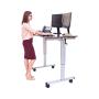 LUXOR Standup-CF48-DW Stand Up Desk, Crank Adjustable, 48''