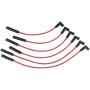 A-Team Performance HEI Distributor Red Cap and Spark Plug Wires Red Set Compatible with AMC Jeep Inline 6 Cylinder 232 258 CJ5 CJ7