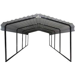 Arrow 12 x 20 x 7 29-Gauge Carport with Galvanized Steel Roof Panels