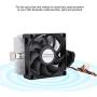 12V CPU Cooling Fan Cooler, Extruded Aluminum Heatsink CPU Cooler Hydraulic Bearing 2.8W 2200RPM High Speed 7015 Silent Quick Heat Dissipation Fan,for AMD,for AMD AM2 AM3 AM3+ FM1 FM2 FM2+