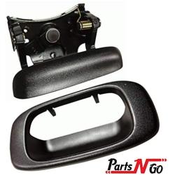 Parts N Go 1999-2007 Silverado Tailgate Handle Bezel Set with Clips 99-07 Sierra 1500/2500/3500 1500HD 2500 - 15997911, GM1915105, GM1916102