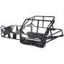 Tiamu Metal Chassis Metal Body Roll Cage Full Tube Frame for 1/16 RC Car Upgrade Parts,Black