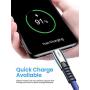 2-Pack USB C Cable [Never Rupture] 3.1A Fast Charging, AINOPE [6.6FT+6.6FT] Type-C Cable Charger Zinc Alloy Fabric Braided USB A to USB C Cord Compatible Galaxy S20 Note 9 S9 S8 Plus S10, V30,V20,G6