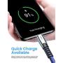 2-Pack USB C Cable [Never Rupture] 3.1A Fast Charging, AINOPE [6.6FT+6.6FT] Type-C Cable Charger Zinc Alloy Fabric Braided USB A to USB C Cord Compatible Galaxy S20 Note 9 S9 S8 Plus S10, V30,V20,G6