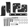 Bestauto Rear Bumper 10th Anniversary Style Rear Bumper Metal Rear Bumper Kit For 2007-2018 Jeep JK Wrangler Rubicon