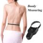 Body Measuring Tape 60 inch, Body Tape Measure, Lock Pin and Push Button Retract, Body Measurement Tape, Black