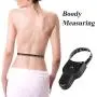 Body Measuring Tape 60 inch, Body Tape Measure, Lock Pin and Push Button Retract, Body Measurement Tape, Black Body Measuring Tape 60 inch, Body Tape Measure, Lock Pin and Push Button Retract, Body Measurement Tape, Black