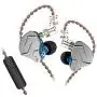 KZ ZSN Pro 1BA+1DD Hybrid in Ear Earphones Monitor Running Sports Headphones HiFi Bass Metal Wired Earbuds (with Mic, Blue) KZ ZSN Pro 1BA+1DD Hybrid in Ear Earphones Monitor Running Sports Headphones HiFi Bass Metal Wired Earbuds (with Mic, Blue)