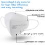 COVAFLU KN95 Face Mask Pack of 10 Fold Flat KN95 Face Masks Comfortable Fit
