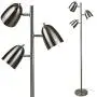 LOFT 3 Light Floor Lamp with Adjustable Reading Lights by Lightaccents - Tree Style Standing Lamp with Adjustable Lights - Floor Standing Pole Light - Living Room Lamp Brushed Nickel Finish