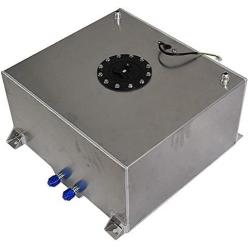 labwork Polished Aluminum 15 Gallon Racing Drift Fuel Cell Tank+Level Sender