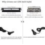 Aluminum Hazard Warning LED Amber White Emergency Strobe Dash Lights for Vehicles Trucks Cars with Suction Cups, WOWTOU 24W Windshield Safety Flashing Aluminum Hazard Warning LED Amber White Emergency Strobe Dash Lights for Vehicles Trucks Cars with Suction Cups, WOWTOU 24W Windshield Safety Flashing