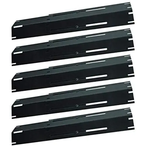 DcYourHome Universal Adjustable Porcelain Steel Heat Plate Shield, Grill Replacement Parts, Heat Tent, Burner Cover,Flavorizer Bar Flame Tamer for Gas Grill, Extends from 11.75'' up to 21'' L (5 Pack) DcYourHome Universal Adjustable Porcelain Steel Heat Plate Shield, Grill Replacement Parts, Heat Tent, Burner Cover,Flavorizer Bar Flame Tamer for Gas Grill, Extends from 11.75'' up to 21'' L (5 Pack)