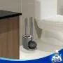 MR.SIGA Toilet Plunger and Bowl Brush Combo for Bathroom Cleaning, Gray, 1 Set