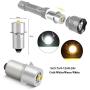 2 Pack P13.5S PR2 LED Upgrade LED Flashlight Bulb 3W DC3V Replacement Part Conversion Kit Bulbs for Maglite Work Torch Light (Warm White, 2 Cell C & D 3V)