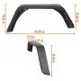 Hooke Road Wrangler TJ 4.3'' Wide Rear Steel Fender Flares Tubular Flat Wheel Cover Guards Compatible with Jeep Wrangler TJ 1997 1998 1999 2000 2001 2002 2003 2004 2005 2006 (2 PCS Rear) Hooke Road Wrangler TJ 4.3'' Wide Rear Steel Fender Flares Tubular Flat Wheel Cover Guards Compatible with Jeep Wrangler TJ 1997 1998 1999 2000 2001 2002 2003 2004 2005 2006 (2 PCS Rear)