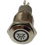 ESUPPORT 12V Car Vehicle Blue LED Light Interior Push Button Metal Toggle Switch 16mm