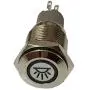 ESUPPORT 12V Car Vehicle Blue LED Light Interior Push Button Metal Toggle Switch 16mm