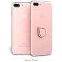 Phone Ring Holder, 2PCS Full-metal 360° Rotation Phone Grip Kickstand Work on Magnetic Car Holder Universal Finger Ring Stand for iPhone 8 7 7 Plus 6S 6 5 5S, Samsung Galaxy and iPads (Rose Gold)