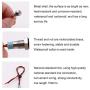 smseace 5PCS White DC/AC12V-24V Energy Saving 1/4‘’ Indicator Light Mounting Hole 6mm with 150mm Cable Length Metal Waterproof LED Indicator Light DQ-6T-W-12
